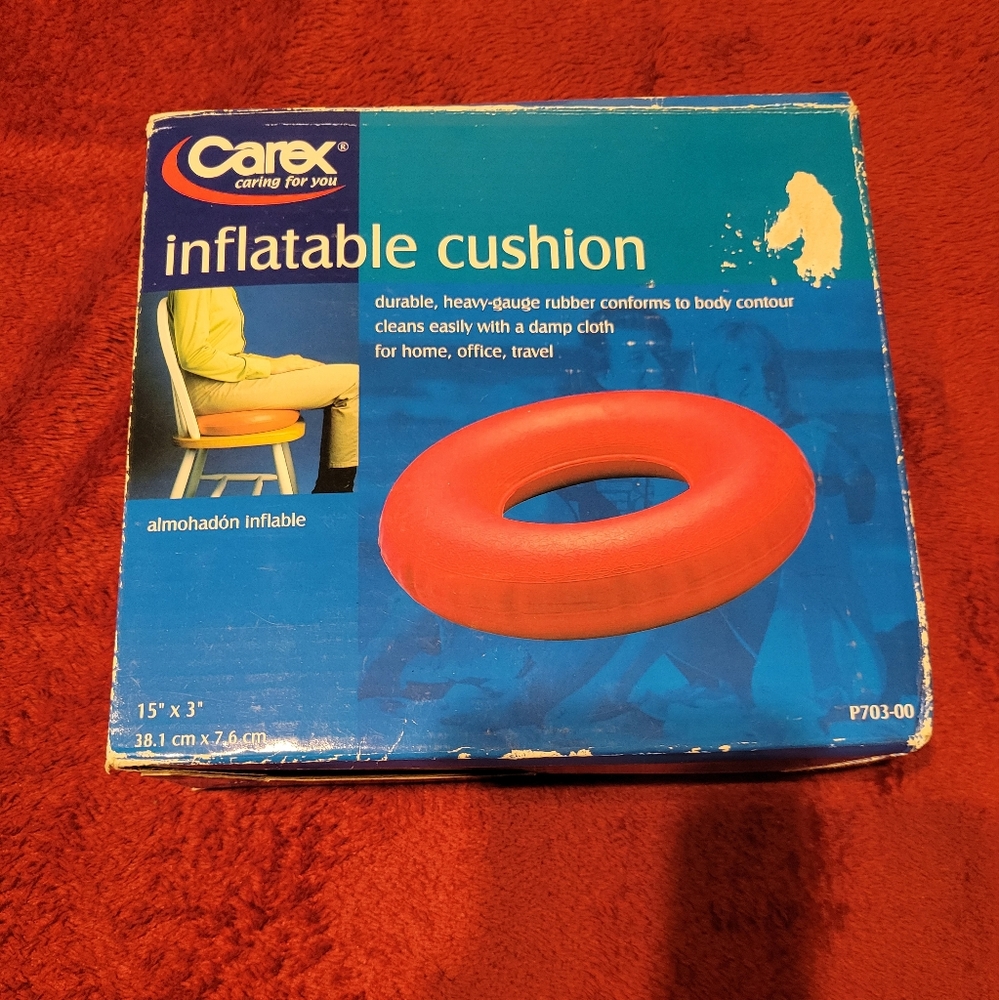 🔥🔥HP🔥🔥5-4-25🔥🔥NWT CAREX INFLATABLE CUSHION SIZE 15"×3" 38.1CM×7.6CM